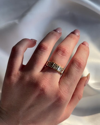 The Lumière Ring - 18k Gold-Filled Eternity Ring