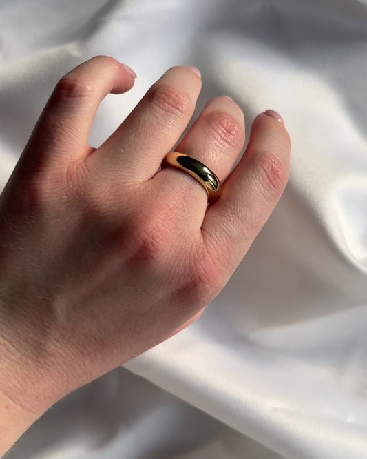 The Doré Ring - 18k Gold Filled Dome Ring